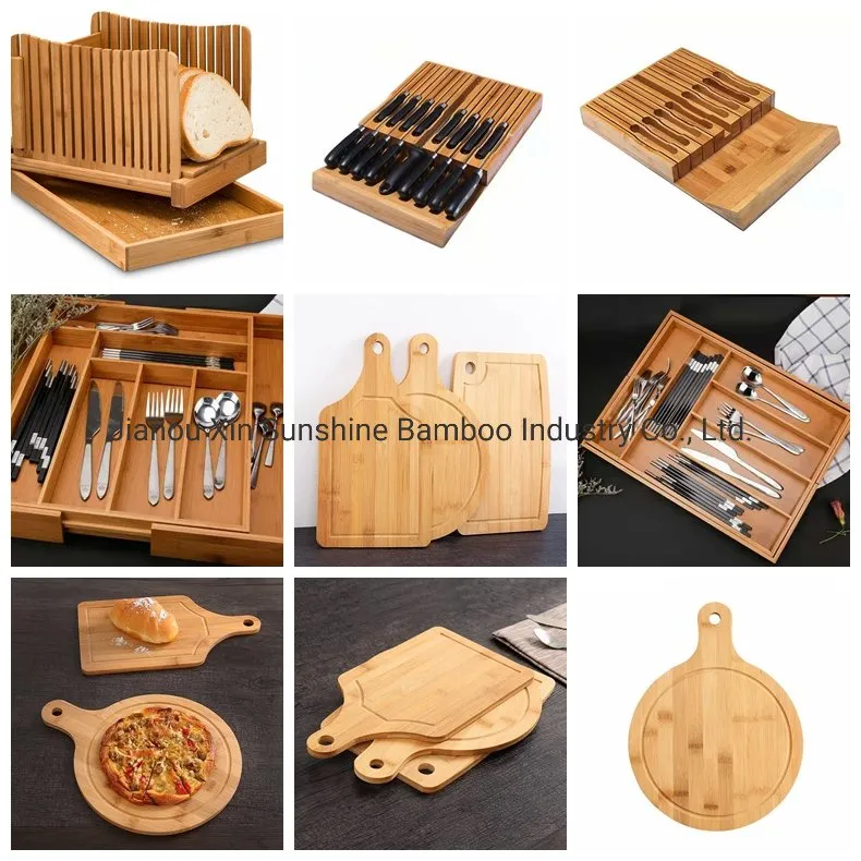 Environment Protection Thickening Household Chopping Board with Drawer Multifunctional Wooden Storage Cutting Board
