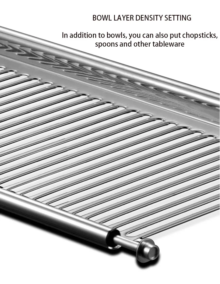 Factory Price Tableware Stainless Steel Kitchen Storage Standing Dish Draining Drying Rack Plate Organizer