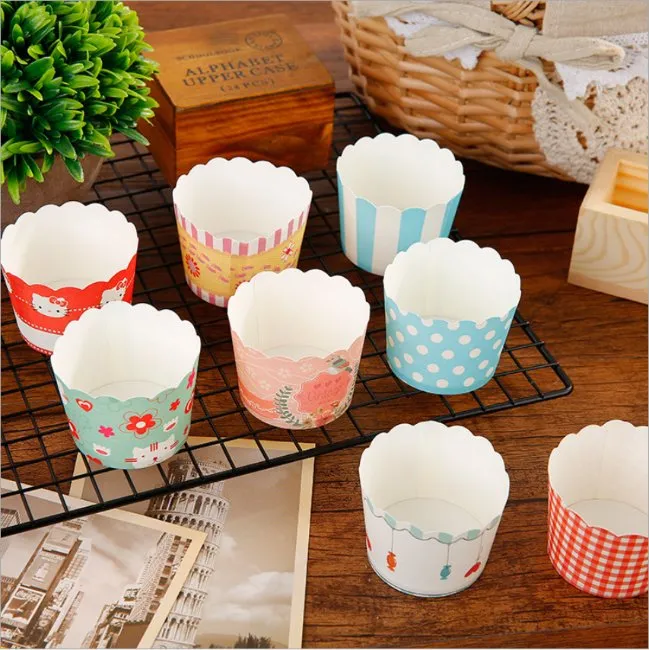 Factory Supply High Temperature Homemade Paper Round Muffin Cake Baking Cup