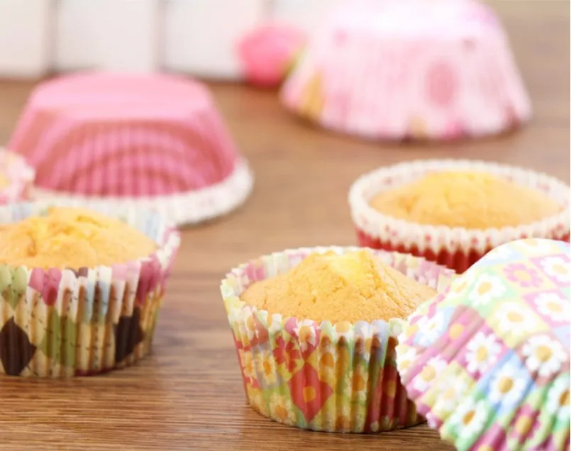 Factory Supply High Temperature Homemade Paper Round Muffin Cake Baking Cup