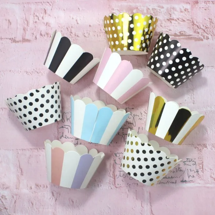 Factory Supply High Temperature Homemade Paper Round Muffin Cake Baking Cup
