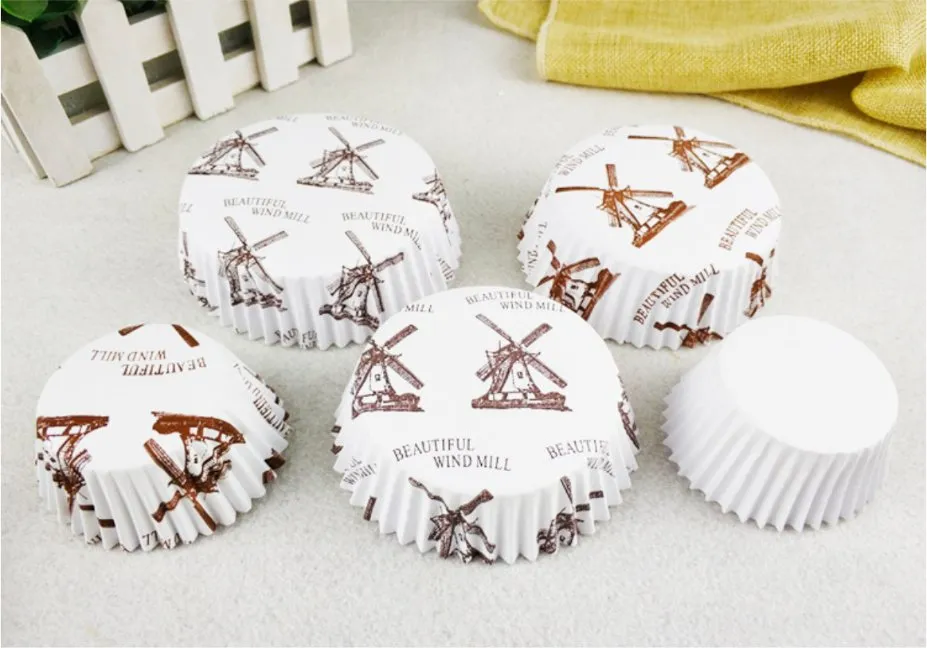 Factory Supply High Temperature Homemade Paper Round Muffin Cake Baking Cup