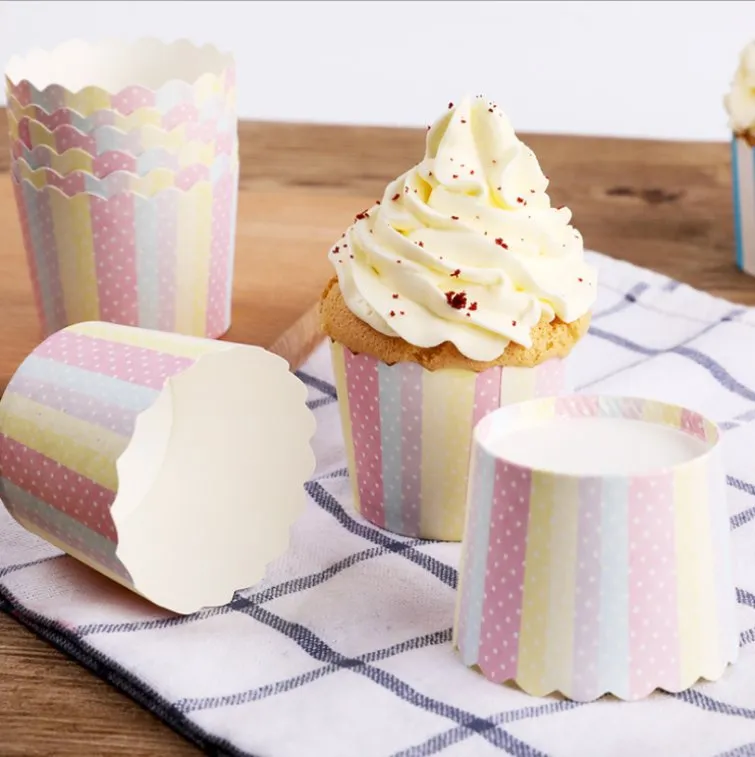 Factory Supply High Temperature Homemade Paper Round Muffin Cake Baking Cup