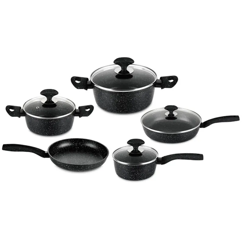 Forged Aluminum 9PCS Cookware Set