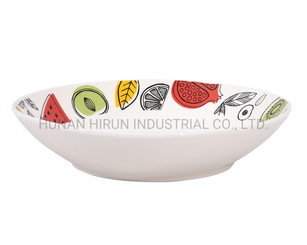 Fruit Design Porcelain Serving Cereal Bowl with Decal