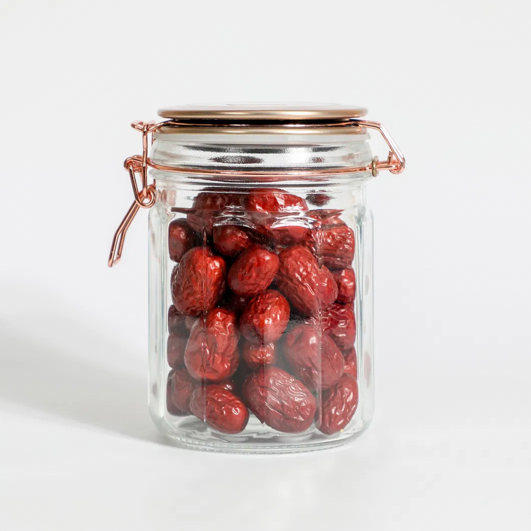 Glass Jars, Kitchen Canisters with Airtight Lids, Wide Mouth Jar Food Storage Container Set for Preserving, Canning