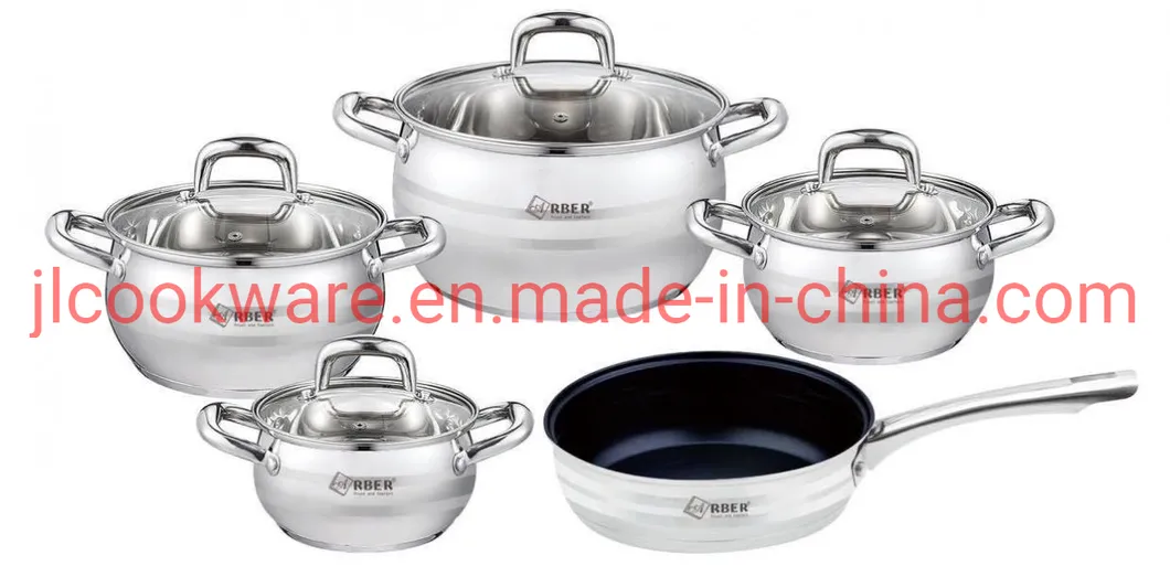 Good Quality 7 PCS Cookware Set Stainless Steel Casserole and Pot