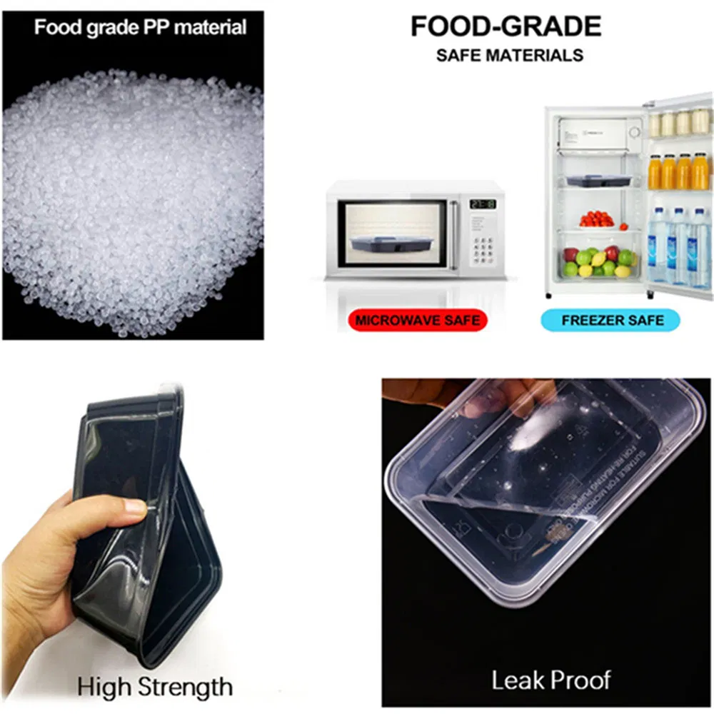 Heat Resistant Freshness Preservation Take out Lunch Box Disposable Food Bowl with Lid