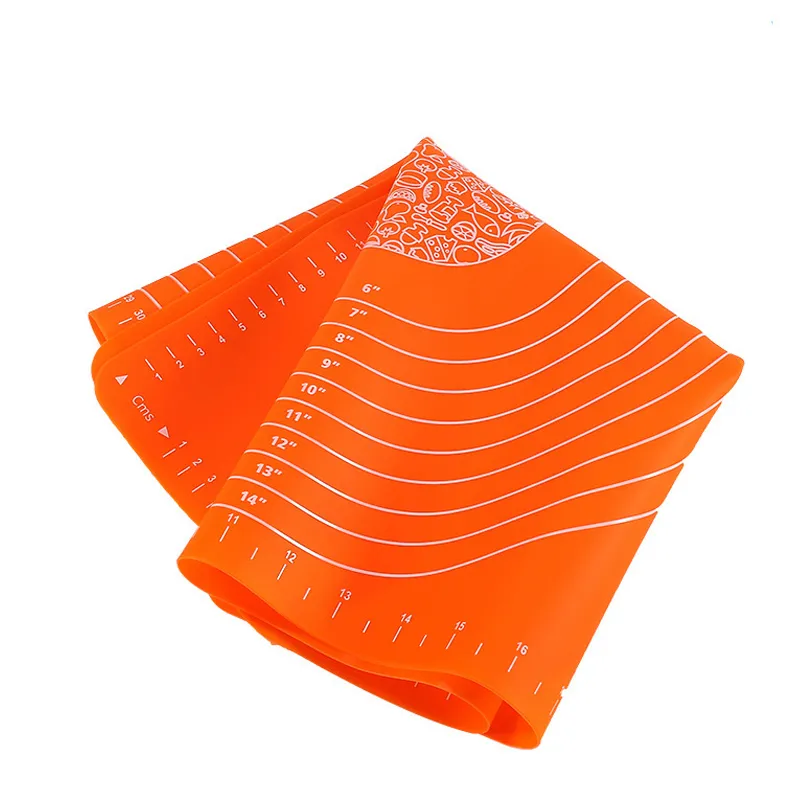 Heat Resistant Kitchen Table Mat Silicone Rubber Nonstick Baking Pastry Mat