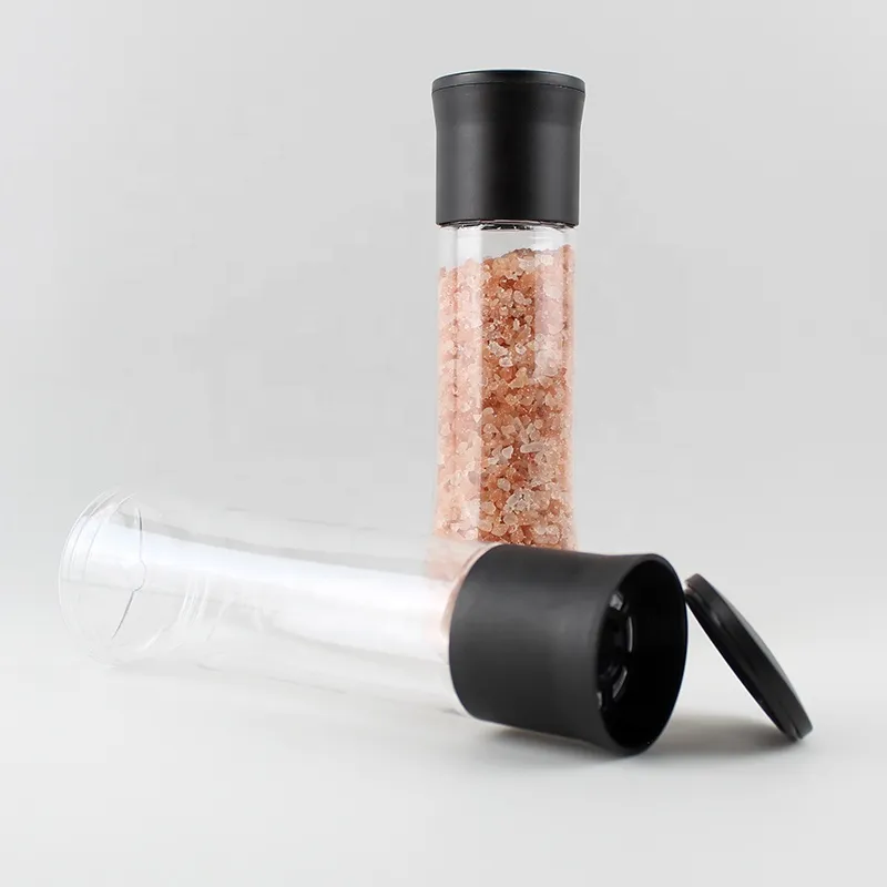 Herb & Spice Tools Spice Bottle 2 in 1 Hand Pepper and Salt Grinder Seasoning Bottle