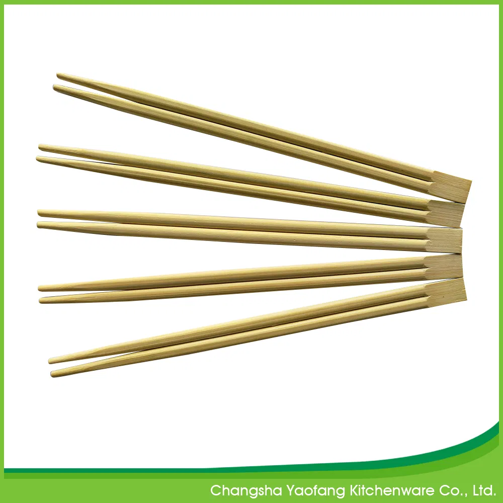 High Quality 21cm Twins Bamboo Chopstick; Natural Bamboo Chopstick Full Paper Packing
