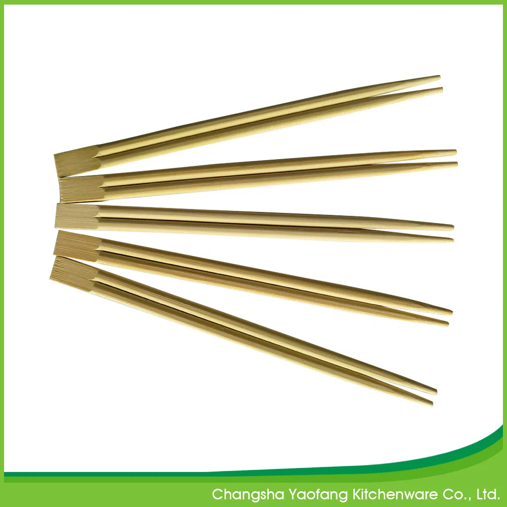 High Quality 21cm Twins Bamboo Chopstick; Natural Bamboo Chopstick Full Paper Packing