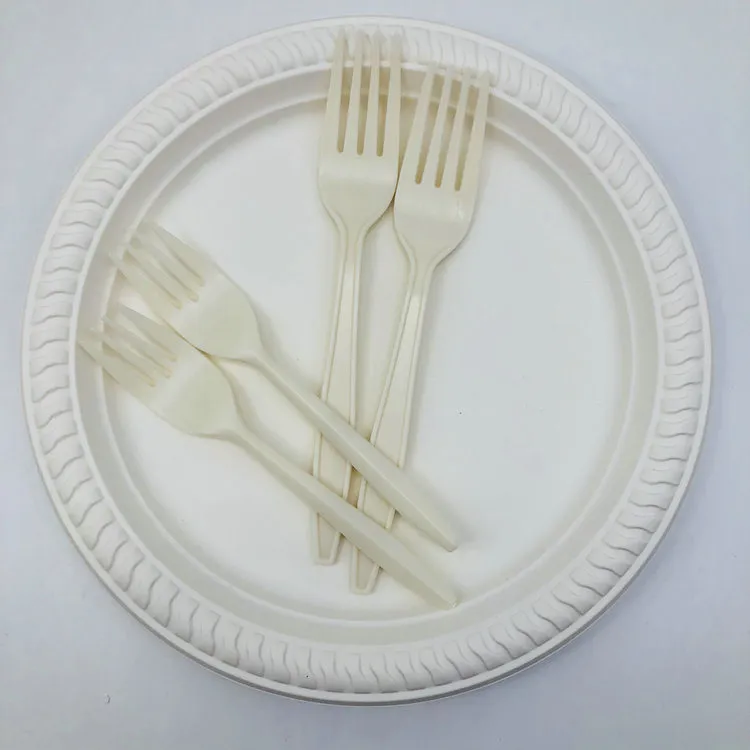 High Quality Biodegradable Disposable Cornstarch Sets Knives Spoons Forks