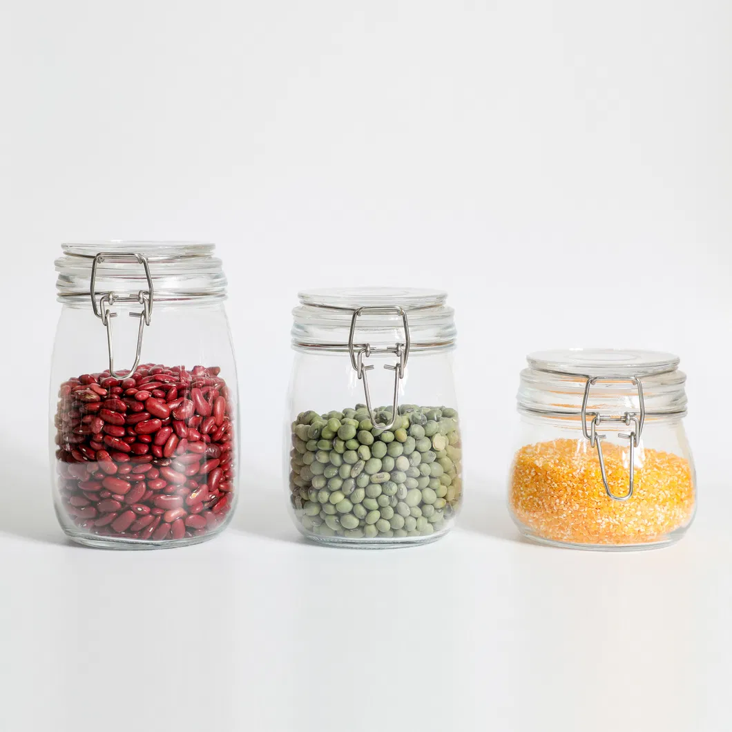 High Quality Ecological Health Lead Free Glass Solid Food Storage Bottle