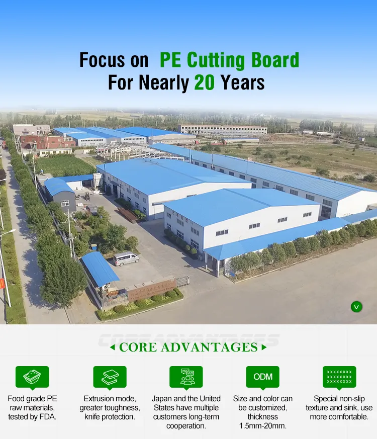 Hot Sale Best Quality PE Cutting Boards Chopping Boards