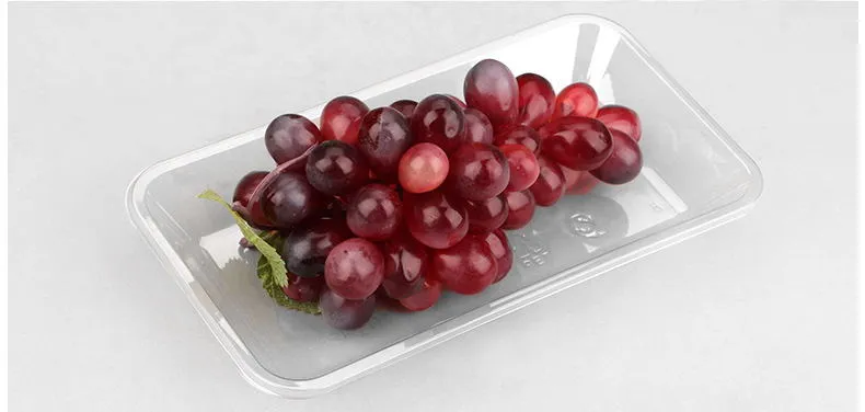 Hot Sale Cheap Vegetable Blister Packaging Disposable Eco-friendly Clear PET Blister Plastic Tray