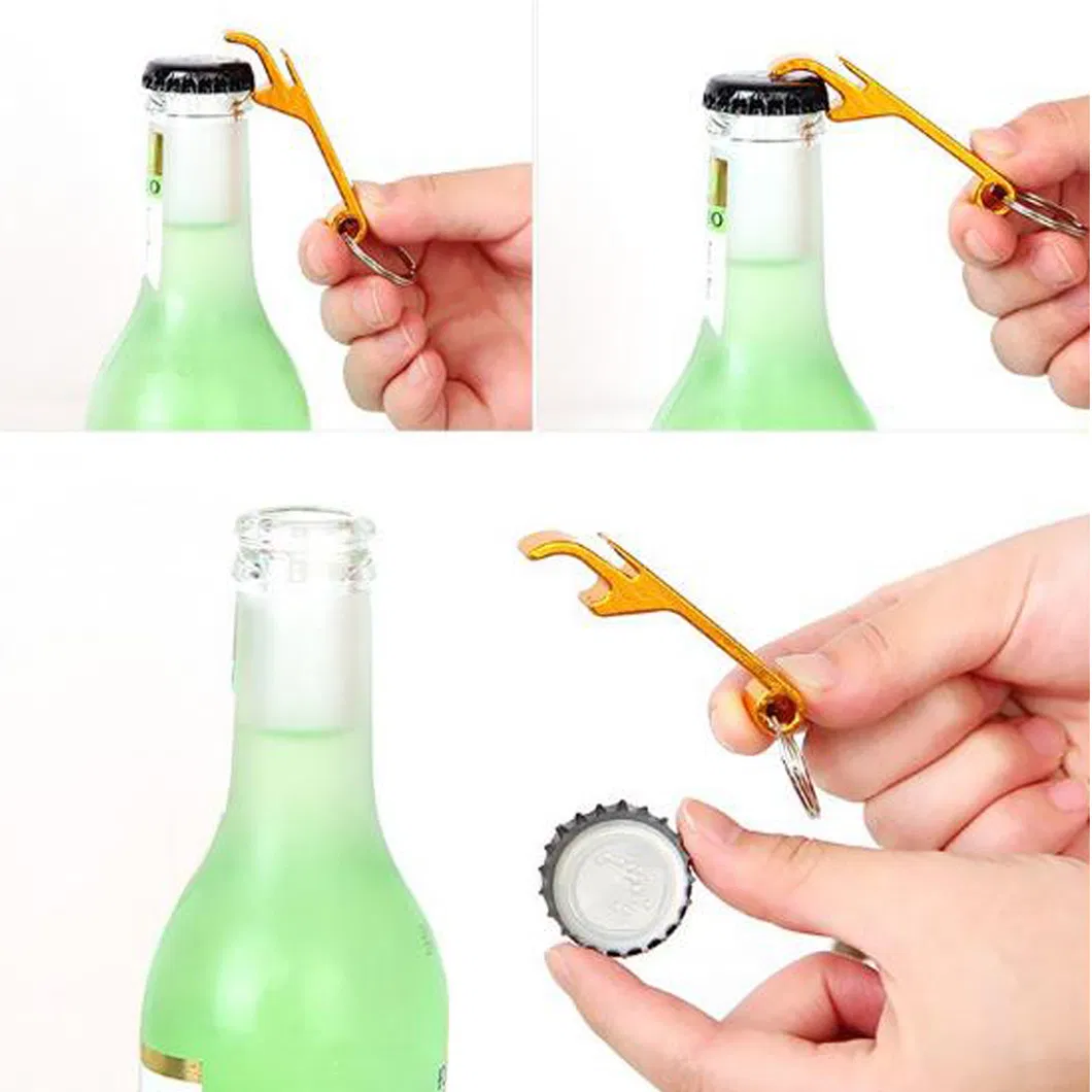 Hot Sell Metal Keychain Bottle Opener Keyrings Kitchen Gadgets Kitchenware