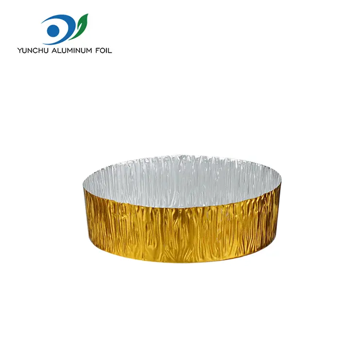 Small Round Silver Aluminum Foil Food Container