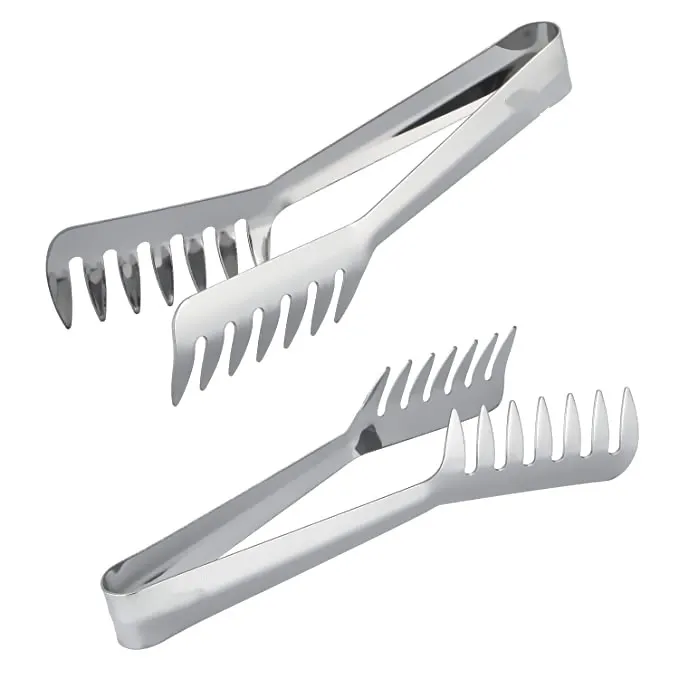 Kitchen Tools Stainless Cook Utensil Food Steak Pasta BBQ Tongs