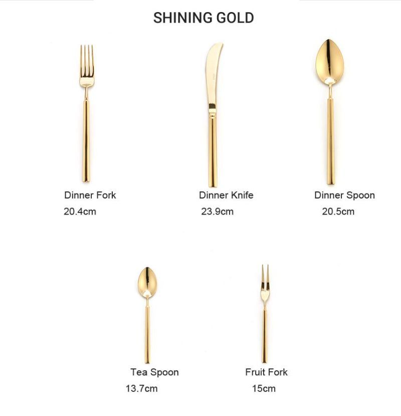 Luxury Stainless Steel Reusable Flatware Cutlery Set