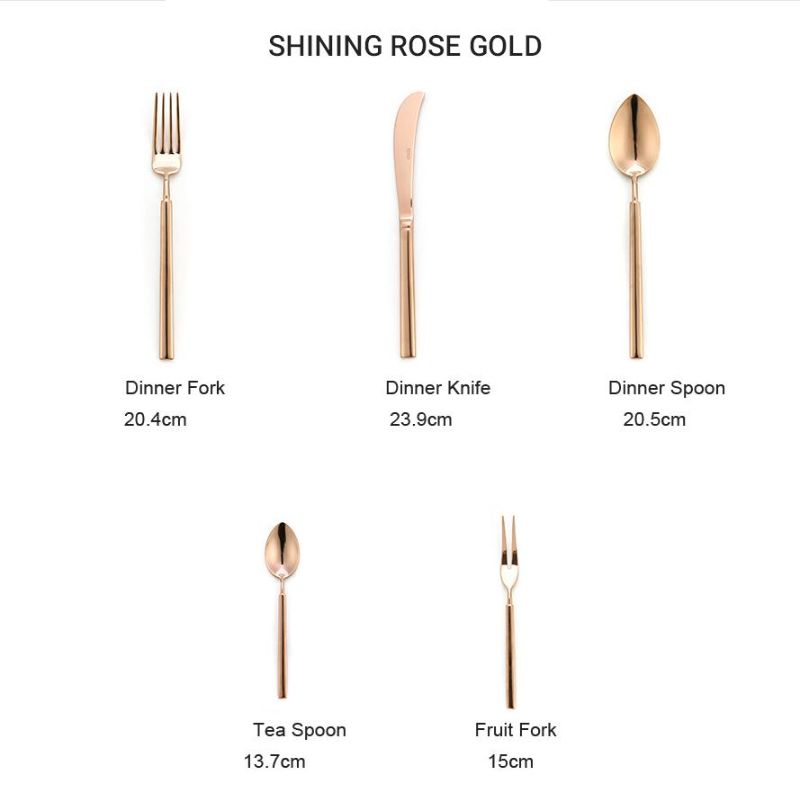 Luxury Stainless Steel Reusable Flatware Cutlery Set