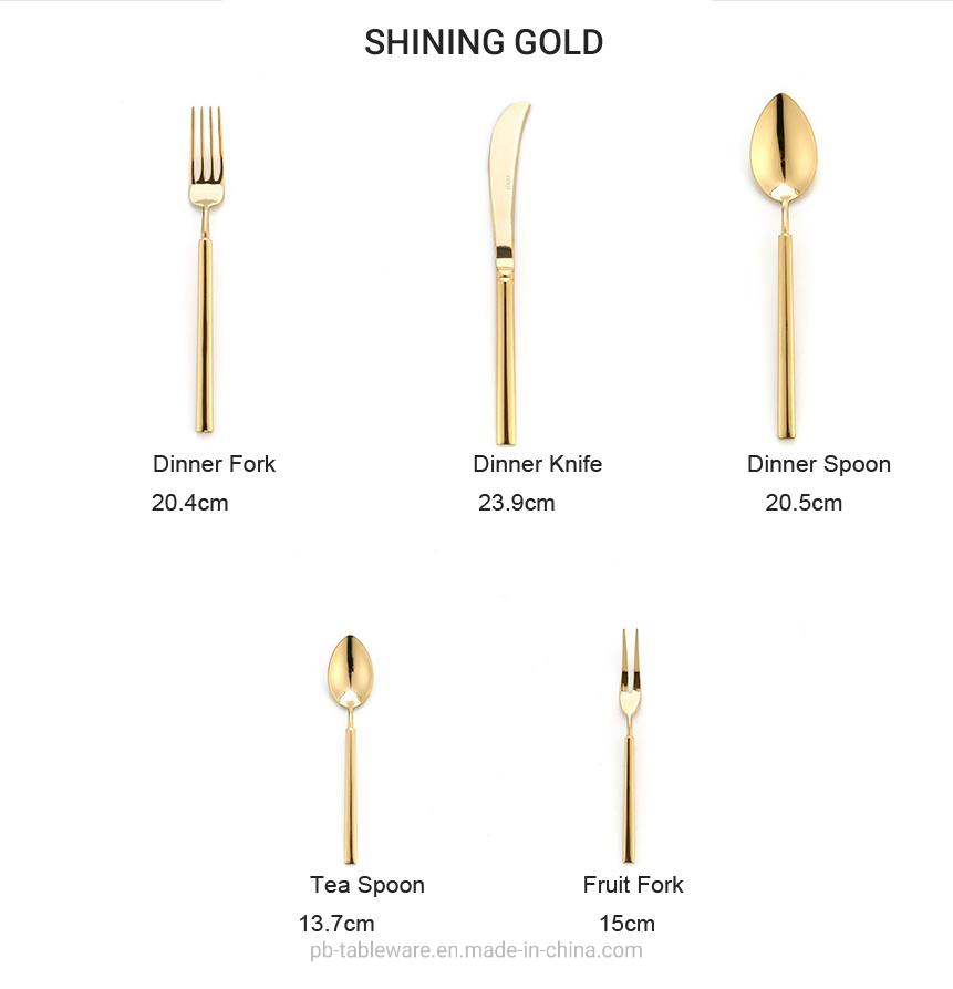 Luxury Stainless Steel Reusable Flatware Cutlery Set