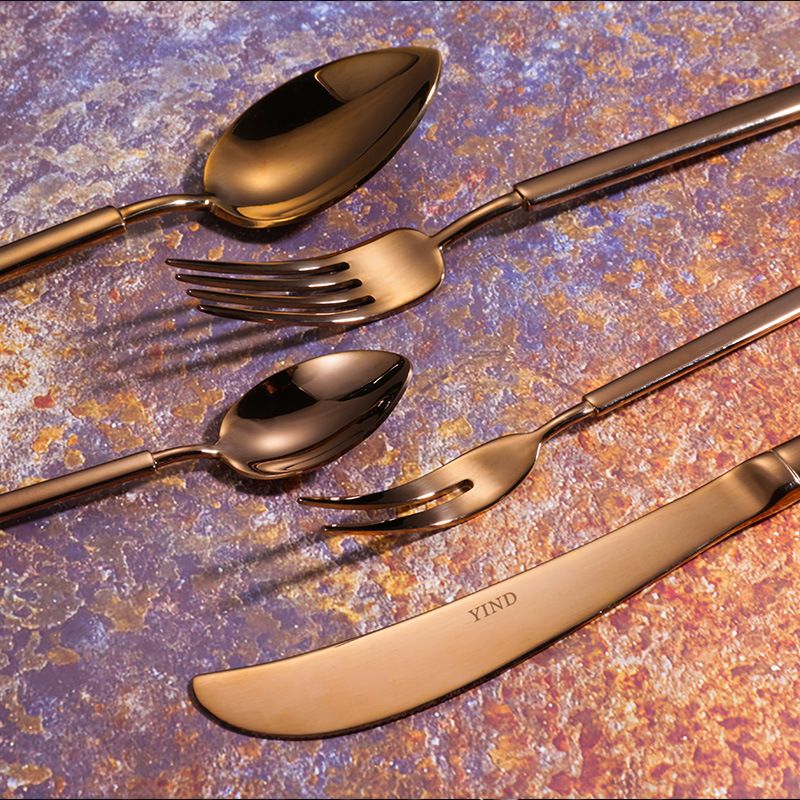 Luxury Stainless Steel Reusable Flatware Cutlery Set