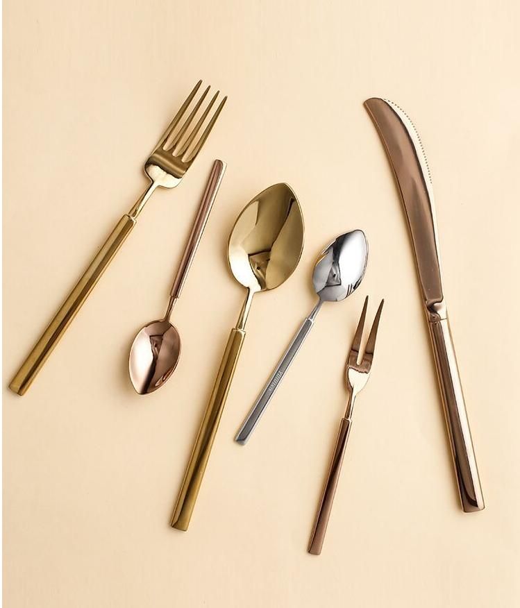 Luxury Stainless Steel Reusable Flatware Cutlery Set