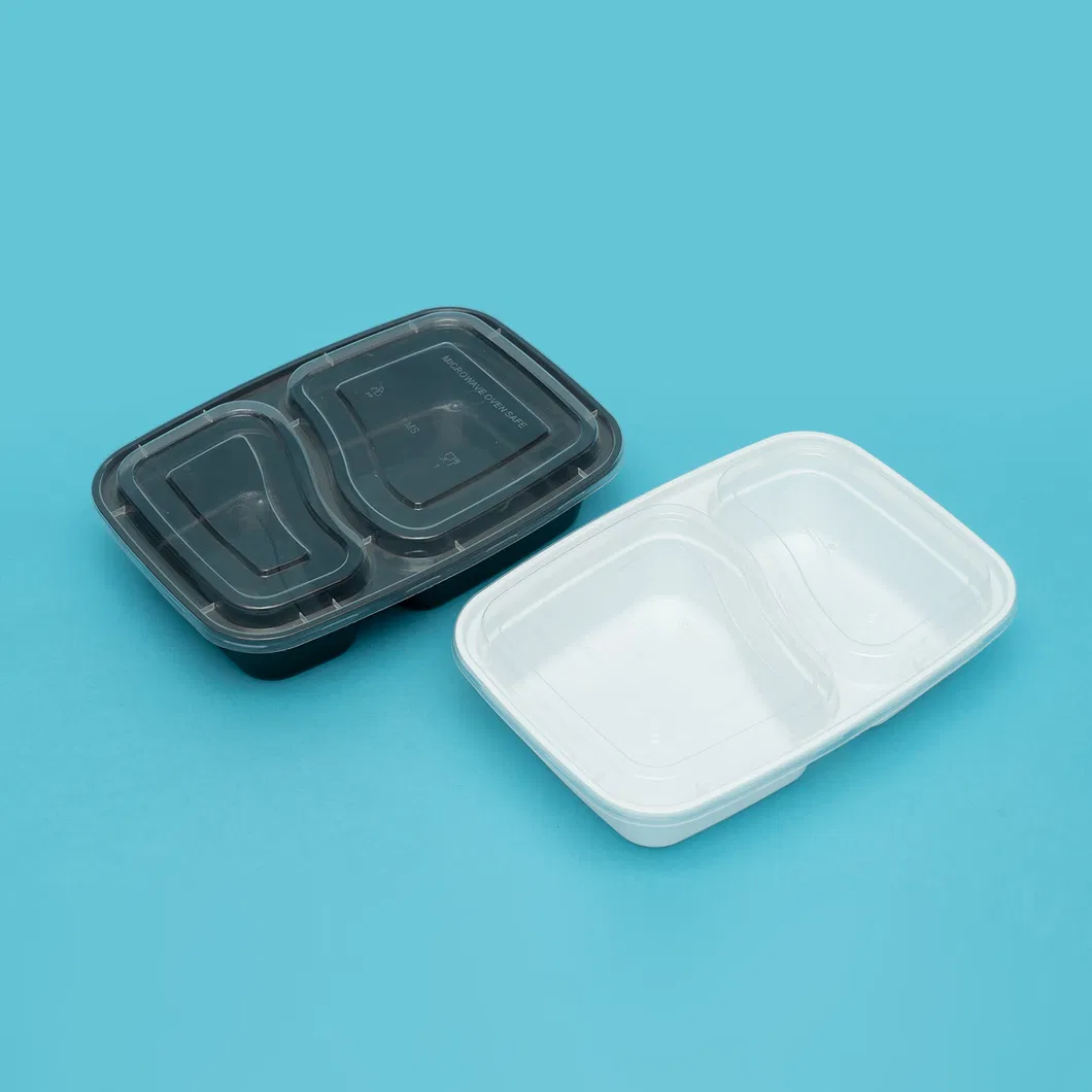 Meal Prep Containers Extra-Thick Food Storage Containers with Lids, Disposable Bento Box Reusable Plastic Bento Lunch Box, BPA Free, Stackable, Microwave Safe
