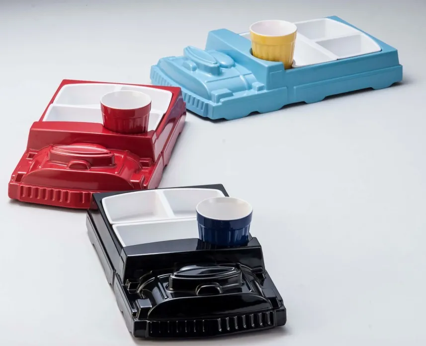 Melamine Kid′s Truck with Cup/Melamine Kid′s Tableware (QQ19900)