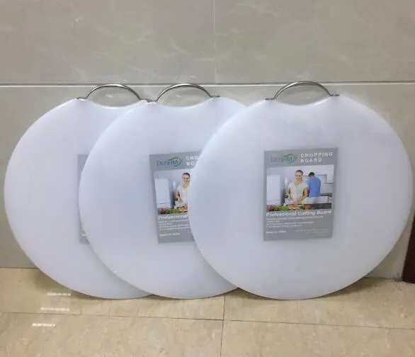 Mildew-Proof PE Cutting Board Plastic Thickening Knife Board Kitchen Cutting Board Round Cutting Board Vegetable Pier Household Small Board