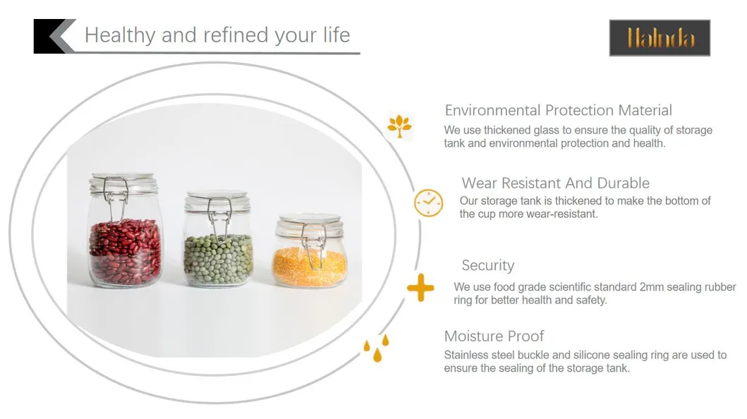 Moisture Proof Separate Bottle of Food with Ecological Lead Free Glass Bayonet