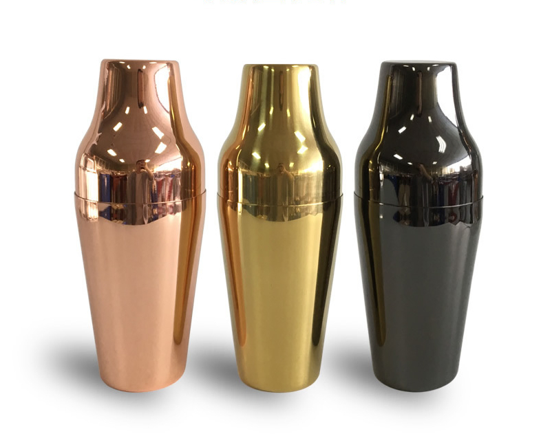 Multi-Colors Electroplating Stainless Steel 304 Mixing Cocktail Shaker