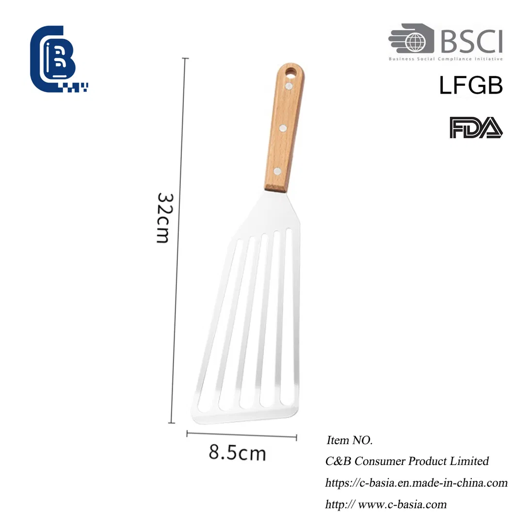 Multi-Purpose Kitchenware Stainless Steel Fish Spatula Turner Butter Steak Flipping Frying
