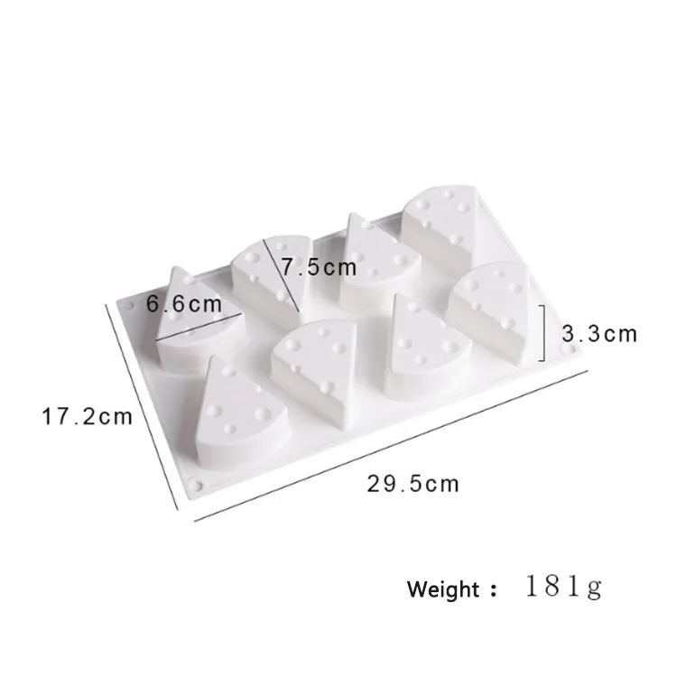 New 3D Silicone Cheese Mousse Cake Baking Mold for Baking Cakes, French Dessert