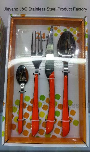 New Item for Stainless Steel Cutlery with The Plastic Handle