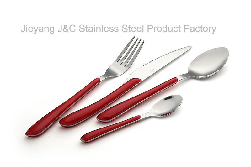 New Item for Stainless Steel Cutlery with The Plastic Handle