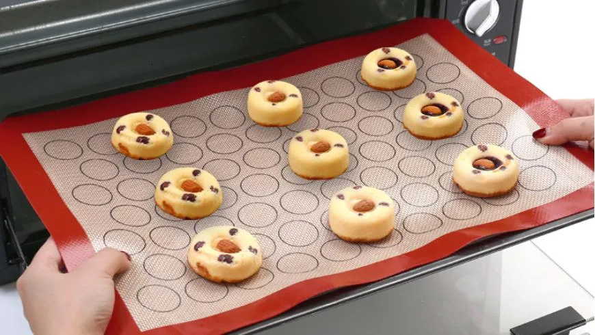 Non-Stick Food Safe Reusable Silicone Baking Mat Macaron Baking Sheet