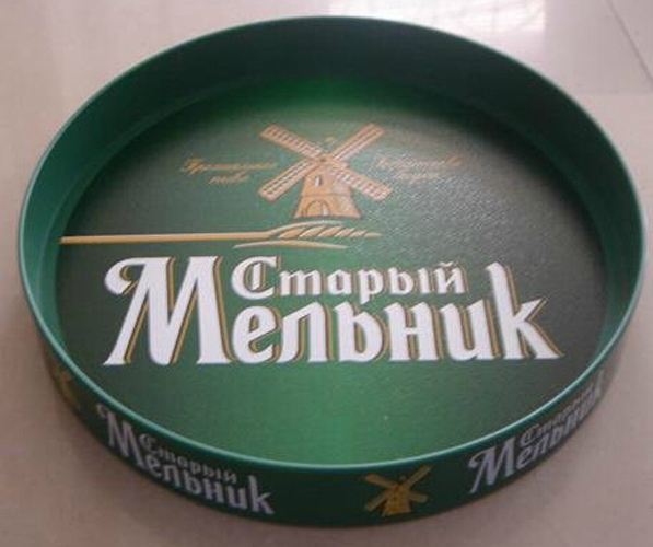 OEM Plastic Round ABS Bar Serving Tray