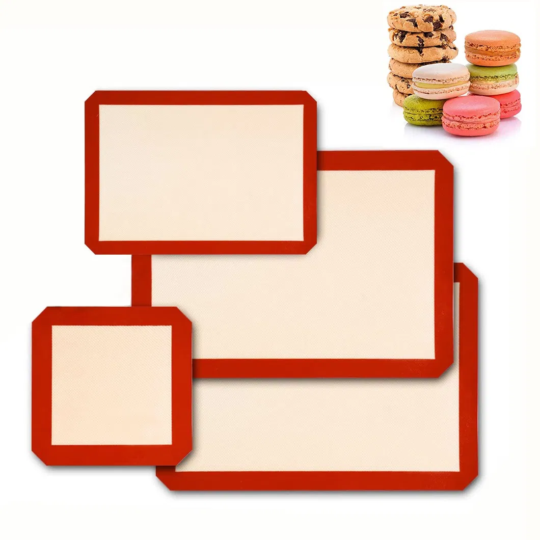 Pack of 2 Food-Grade Silicone Half Sheet Baking Mats,Reusable Non Stick Baking Mats BPA Free for Oven&Toaster,Macaron Piping Bags and Tips,Baking Tools 11PC/Set