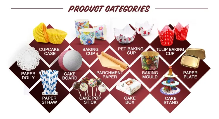 Paper Cupcake Case LFGB FDA Approved Cupcake Liner Bc1518