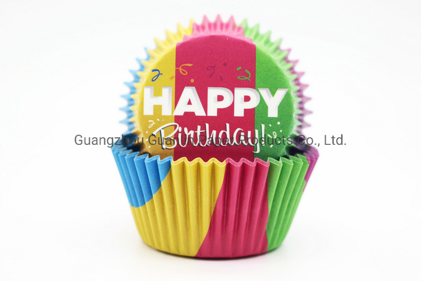Paper Cupcake Case LFGB FDA Approved Cupcake Liner Bc1518