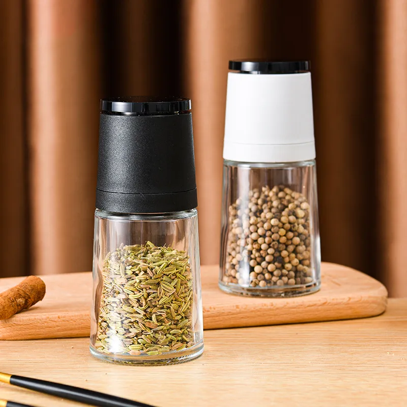 Portable Salt Mill Set Small Portable Cruet Ceramic Grinder