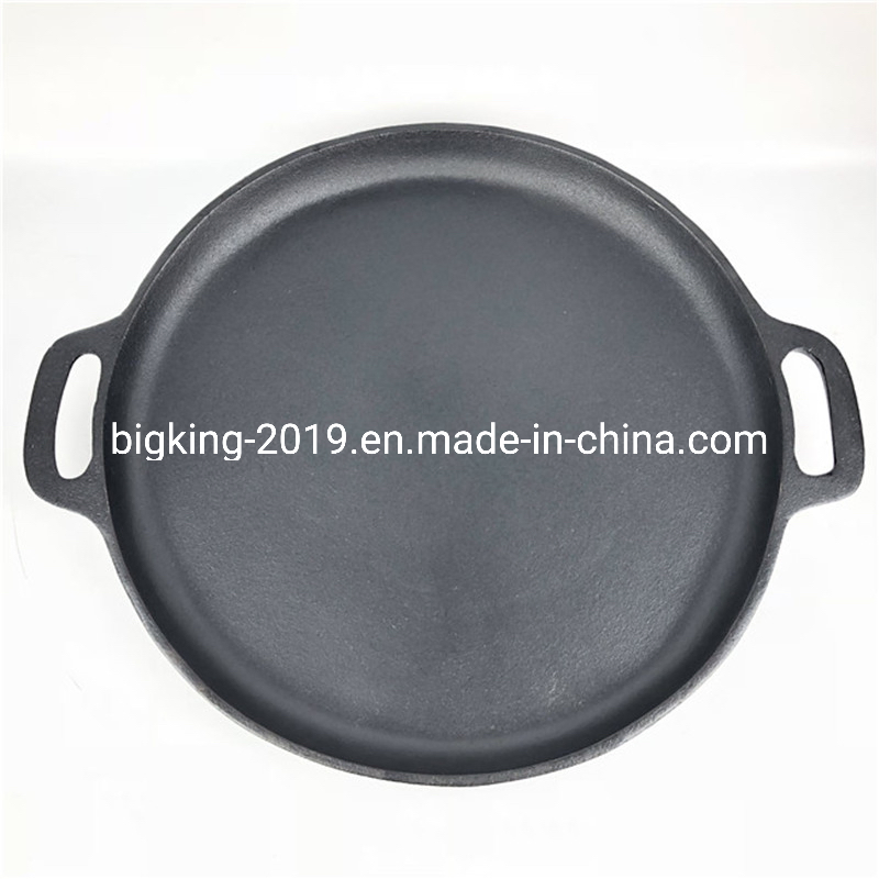 Preseasoned Metal Type Cast Iron Pizza Pan