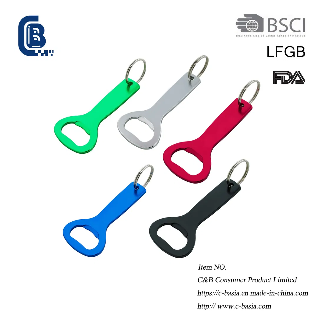 Promotional Gift Beer Bottle Opener Keyrings Metal Keychain Kitchen Gadgets