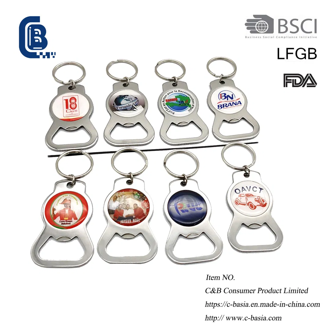 Promotional Gift Beer Bottle Opener Keyrings Metal Keychain Kitchen Gadgets