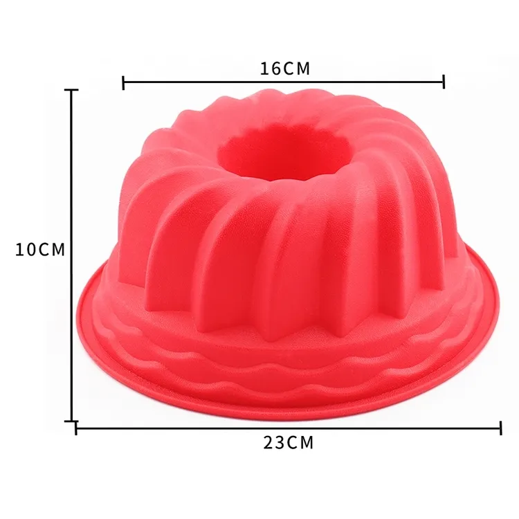 Pumpkin Shape Custom Pop Bakeware Tray Round Silicon Fluted Bundt Cake Mold Silicone Cake Pan