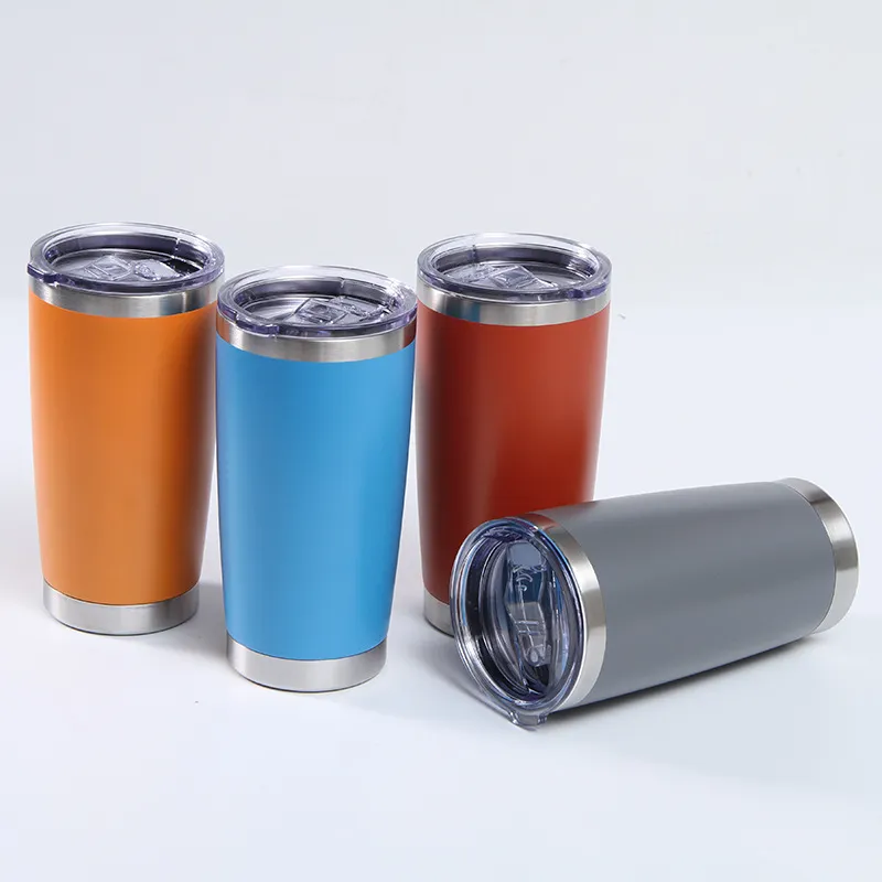 Rambler 20 Oz Tumbler, Stainless Steel, Vacuum Insulated with Lid, to Keep Water Beer