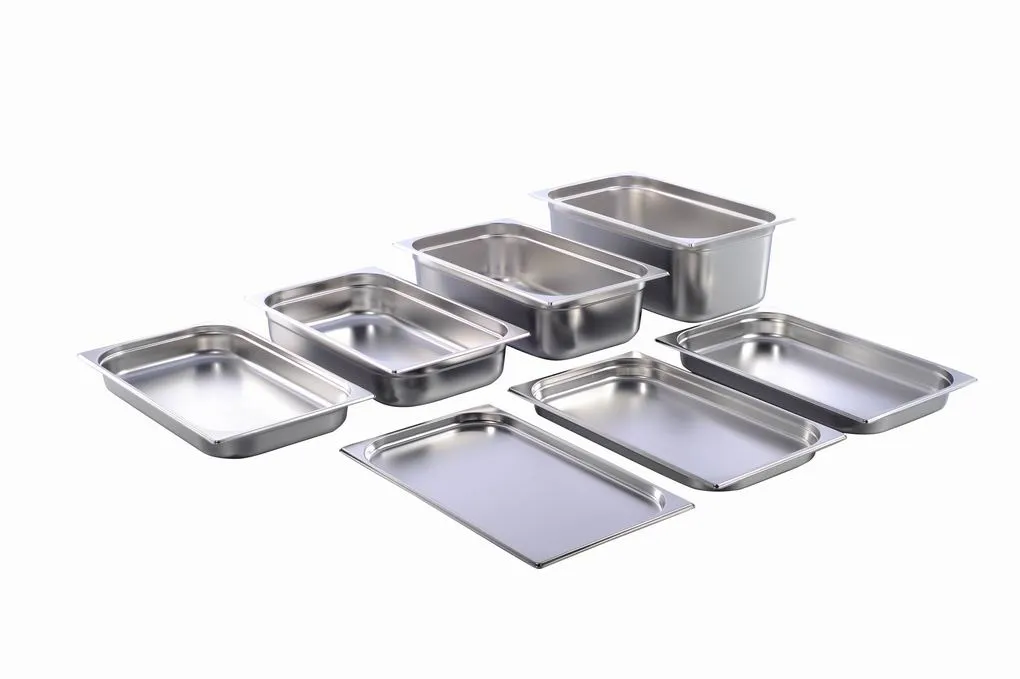 Restaruant Kitchenware Stainless Steel Full Size Gastronorm Containers Gn Pan