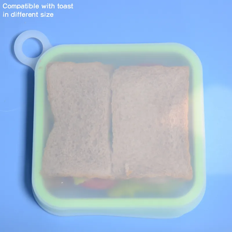 Reusable Leak Proof Bento Food Folding Silicone Storage Containers Collapsible Lunch Boxes